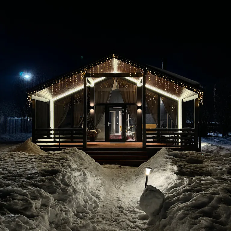 Домик в Икше с камином и сауной (Lato-76)