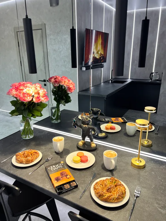 Студия 3 с панорамным видом на город