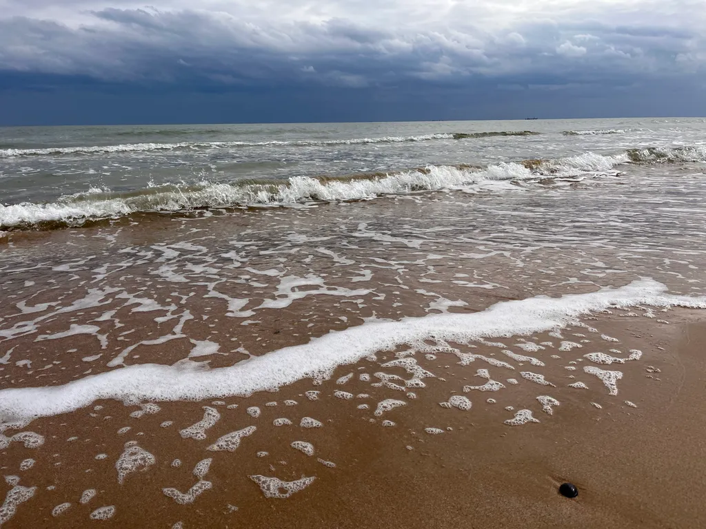 Домики на берегу Каспийского моря