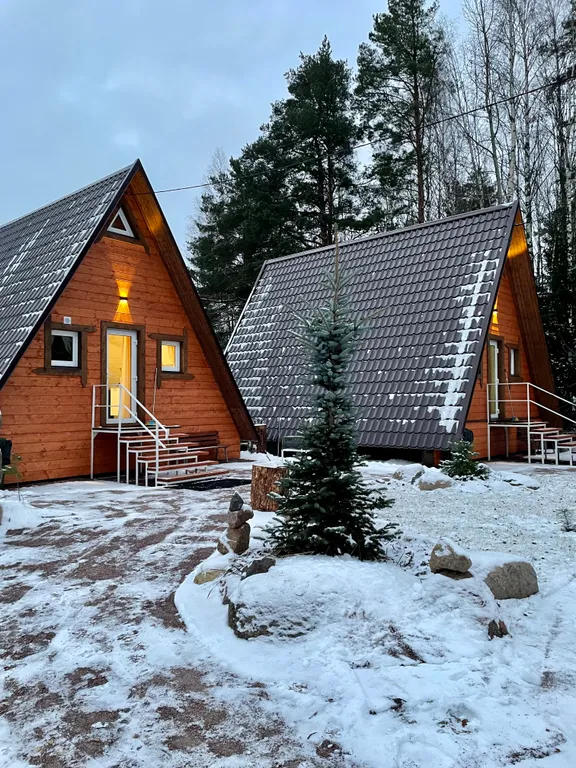 Дом-шалаш N2 с видом на Выборгский залив