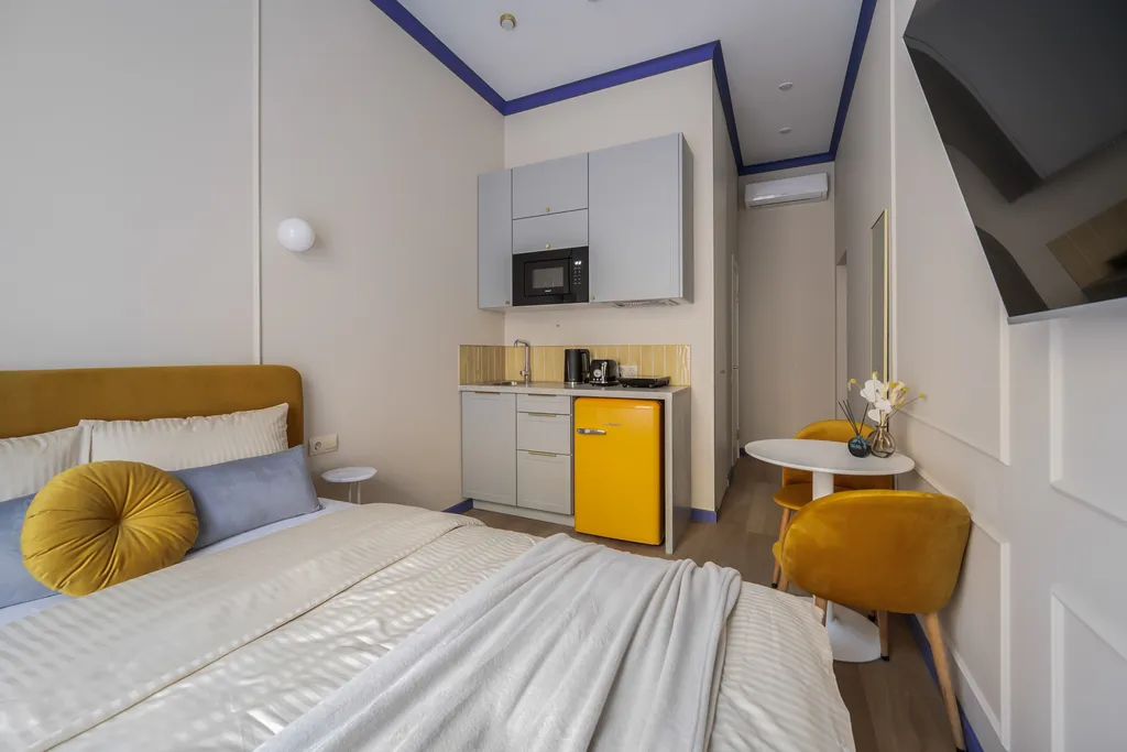 Квартира Квартира Уютная студия с кондиционером — Санкт-Петербург