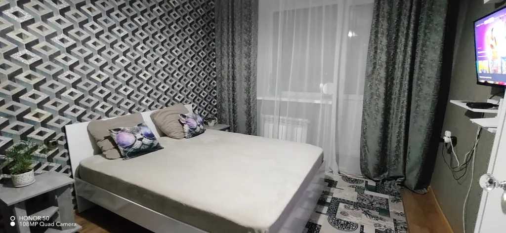 Уютная квартира с 2 отдельными спальными местами есть балкон