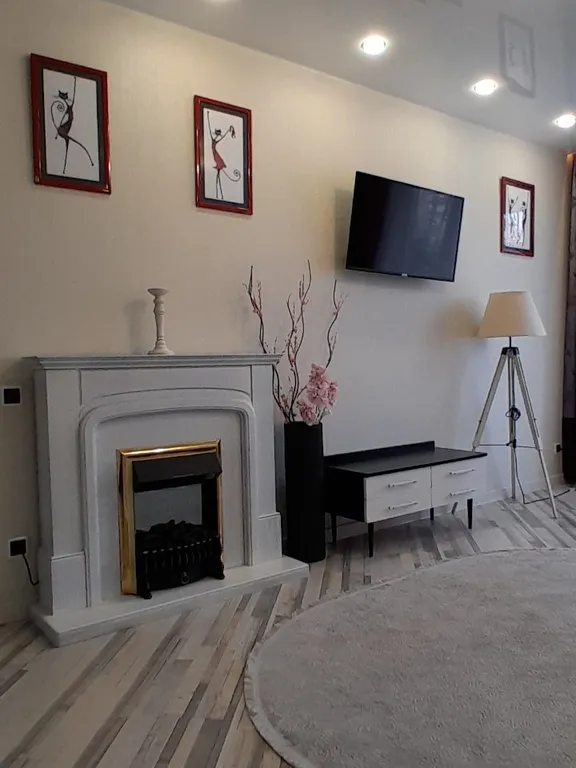 Кондиционер и камин.