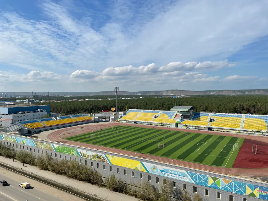 Студия с видом на стадион, парк