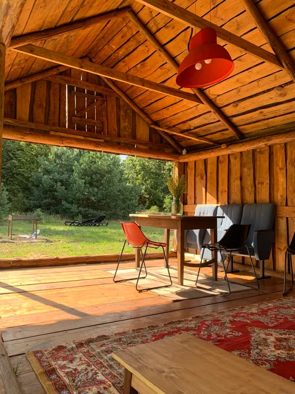 Шале Лесное в Беловежской пуще с электробатареями и выходом в лес