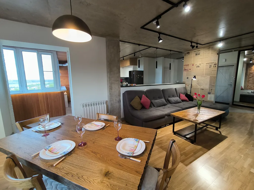 Квартира с панорамным видом на центр и Волгу с высоты птичьего полета