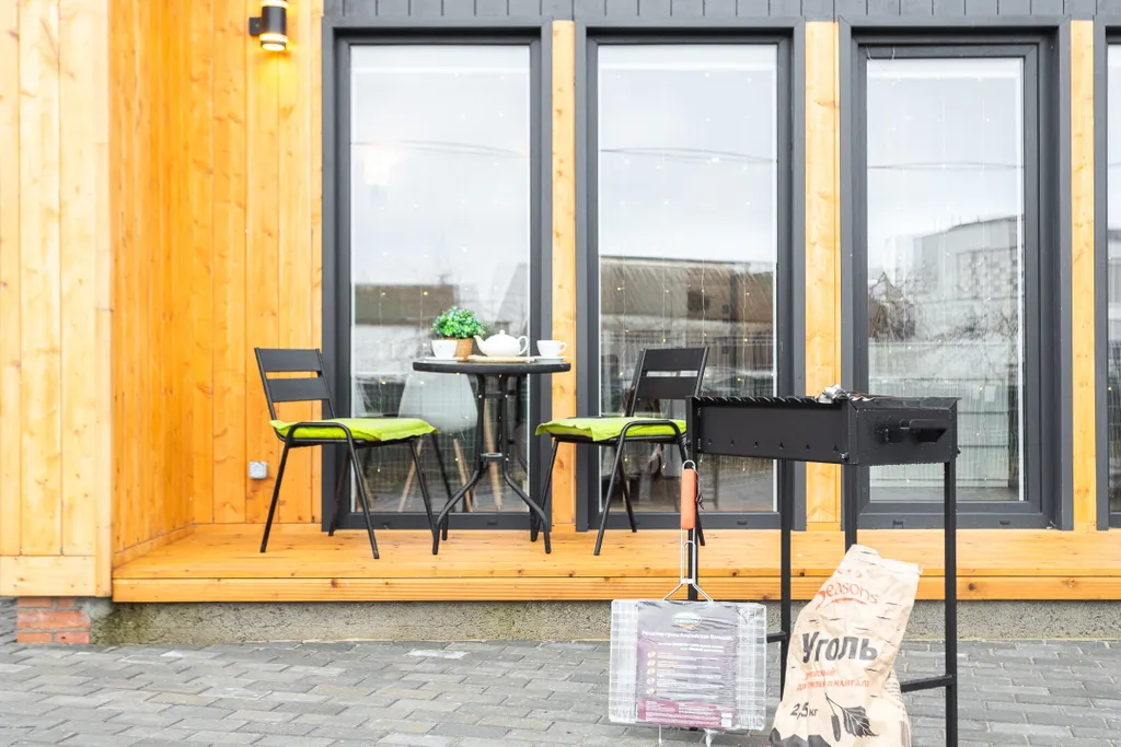 Дом с мангалом и баней возле моря