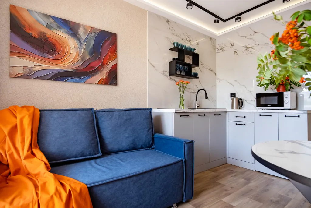 Уютный, с красивым видом апарт