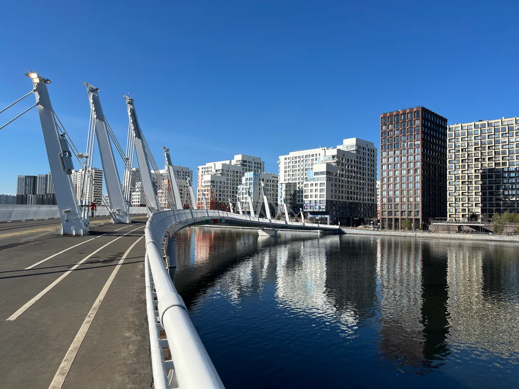 Квартира Квартира у реки, рядом с метро и Островом Мечты — Москва