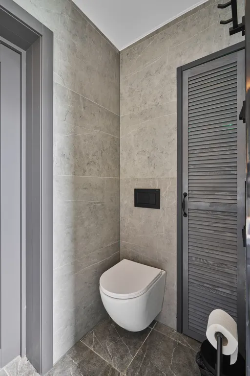 Большой панорамный дом с камином и сауной