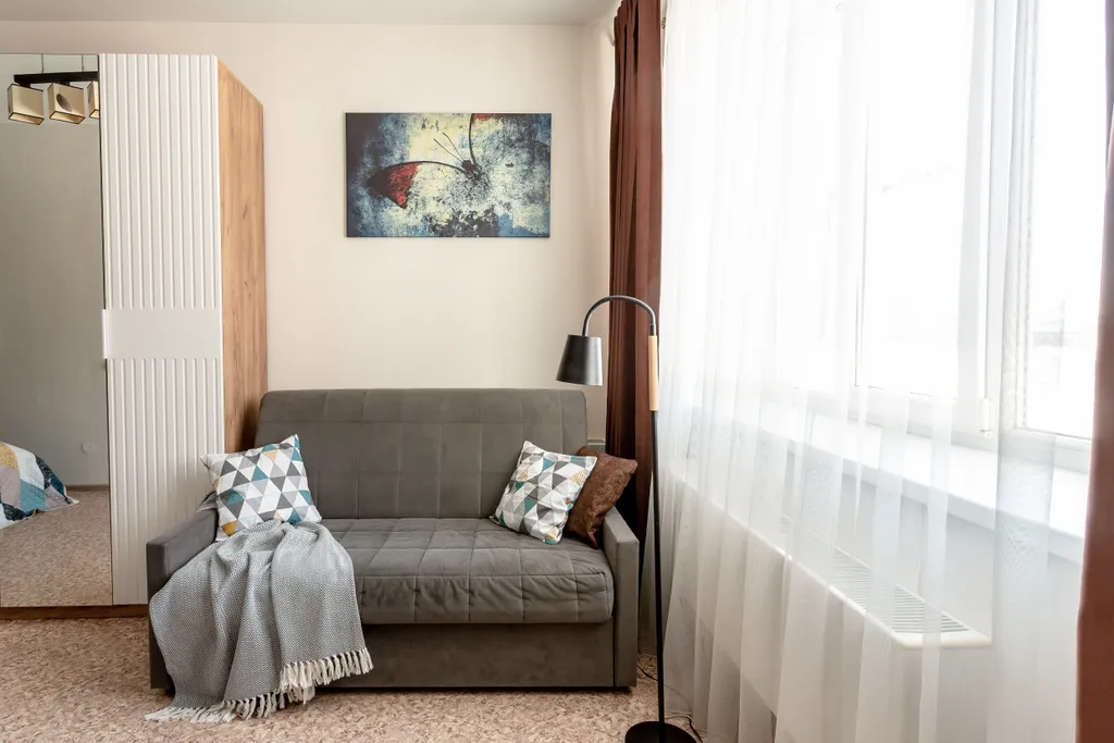 Уютная 1-комнатная квартира, 40 м², 2 кровати