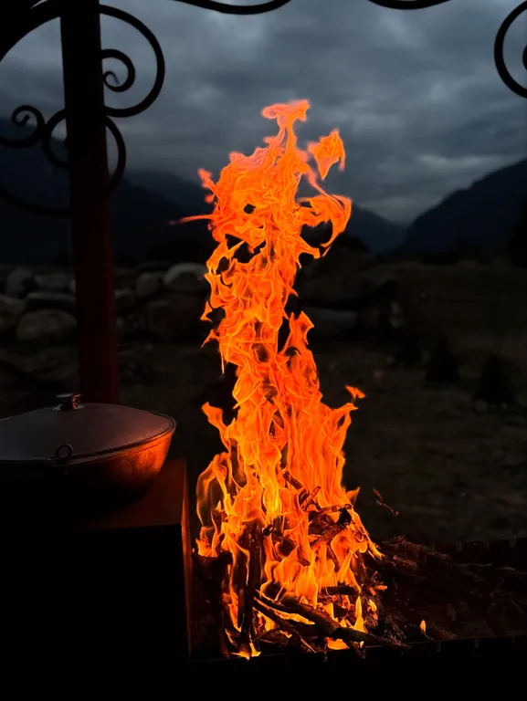 Барнхаус с шикарным видом на горы