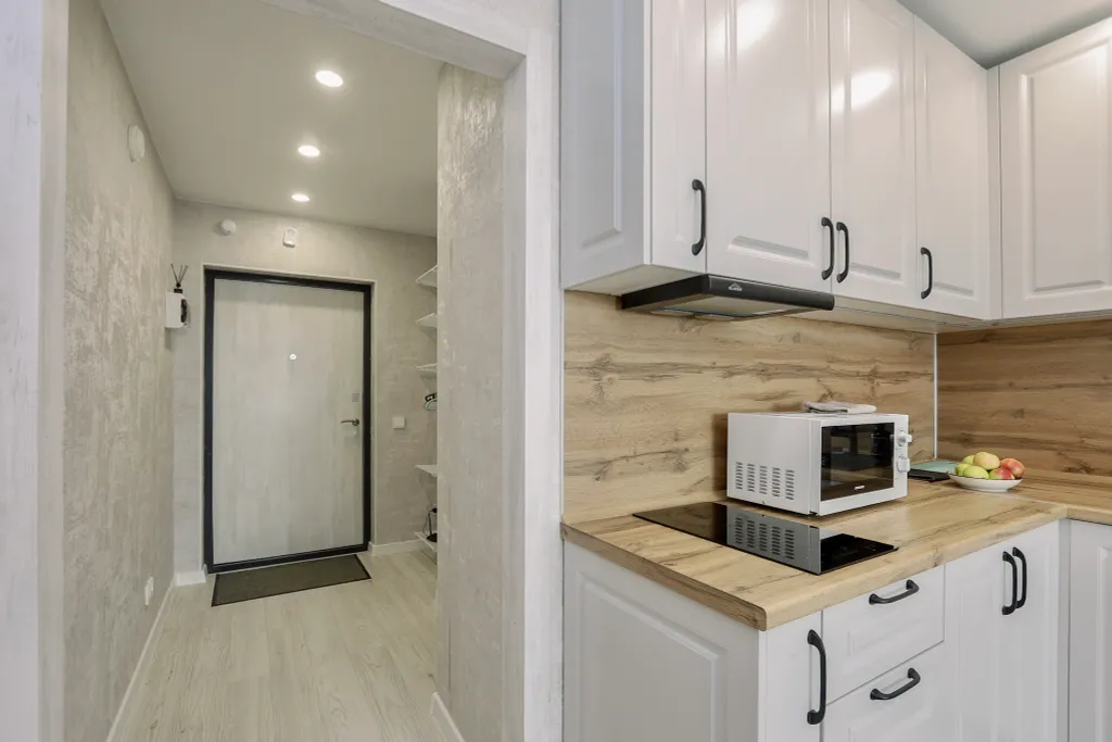 Oчень cветлaя и проcторная квартира с бaлкoном