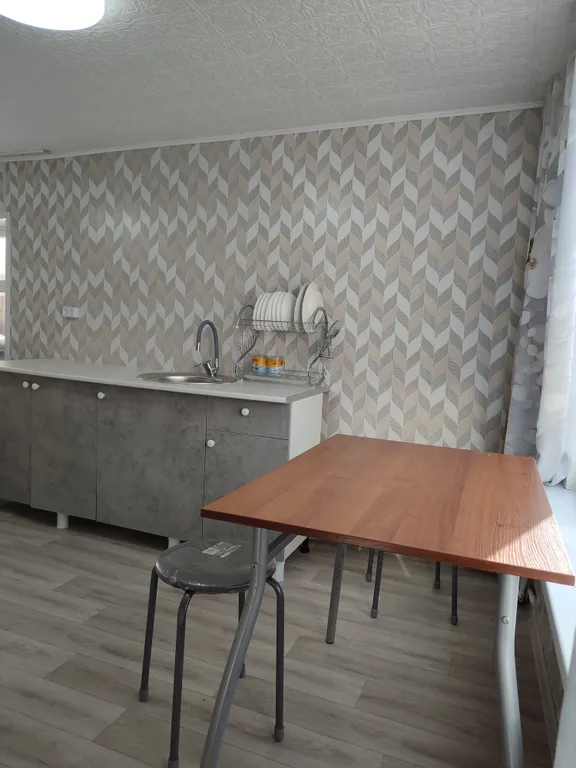 Студия с кухней и кондиционером,свой дворик с беседкой