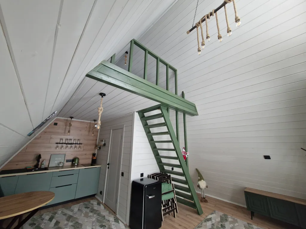 Коттедж А-фрейм с видом на озеро и лес — Казань