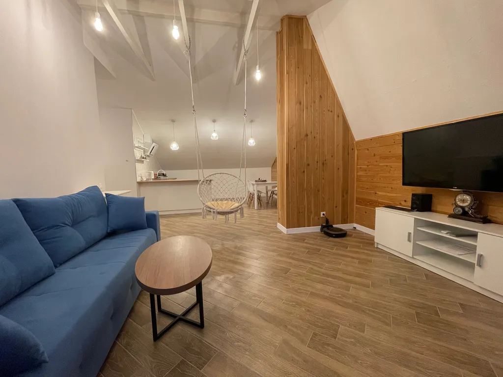 Просторная квартира-мансарда с прекрасным видом