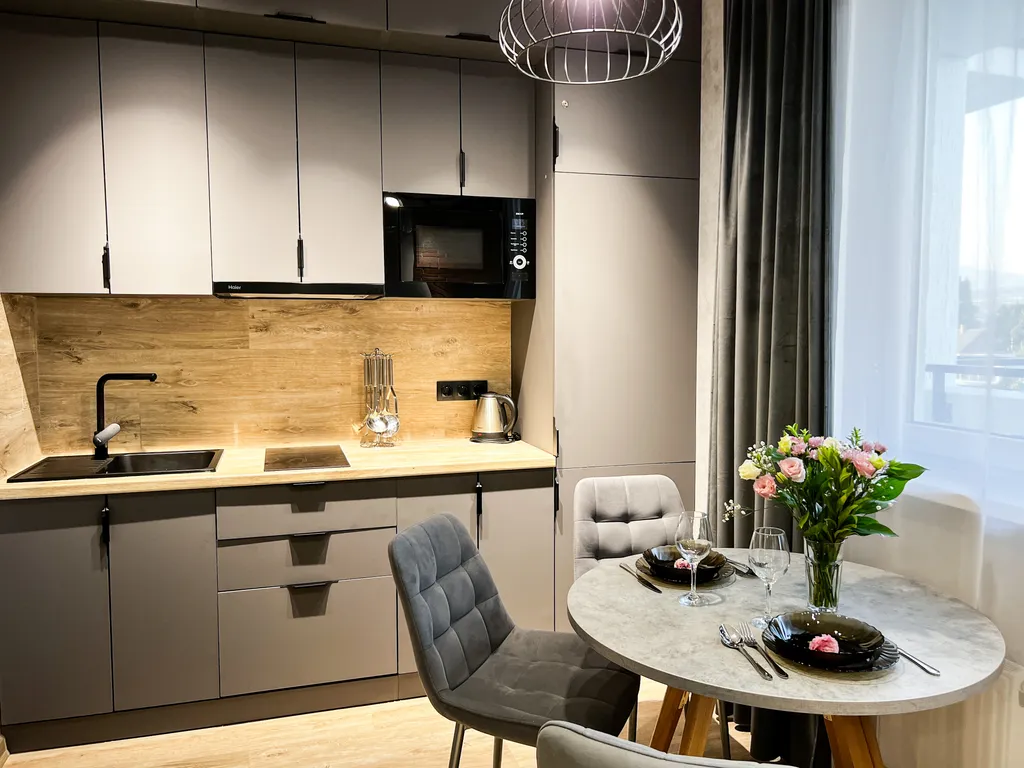 Квартира Черника - дизайнерские апартаменты с видом на горы — Сириус