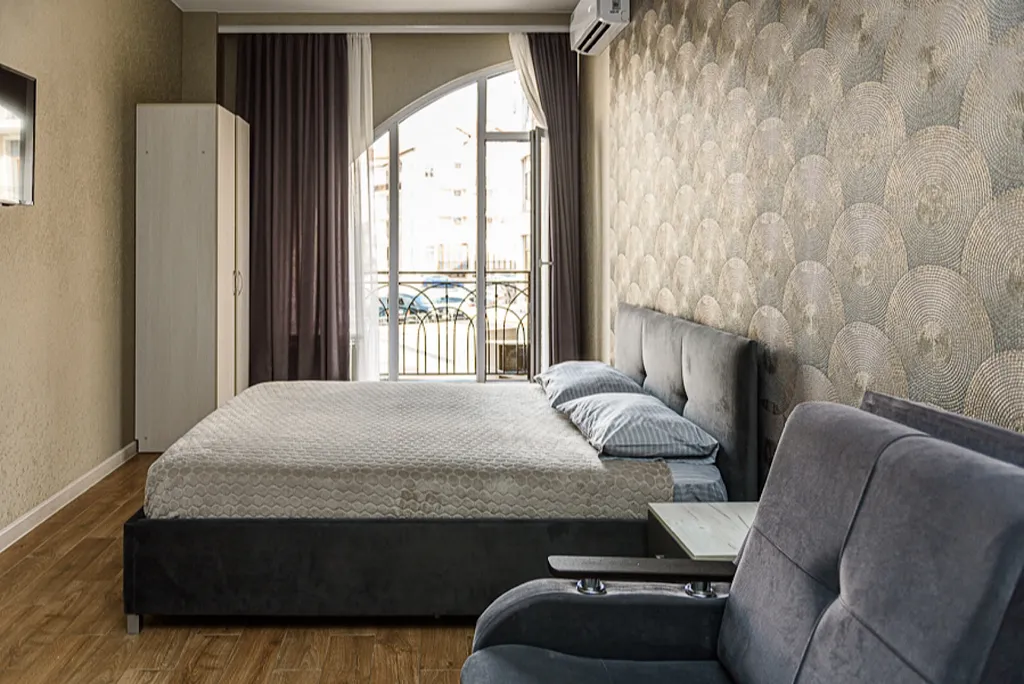 Квартира Квартира Студия с балконом и видом на море в ЖК Черноморский-2 — Геленджик