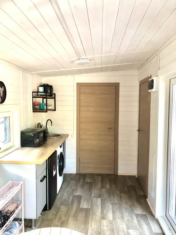 Современный модульный домик с кедровой баней