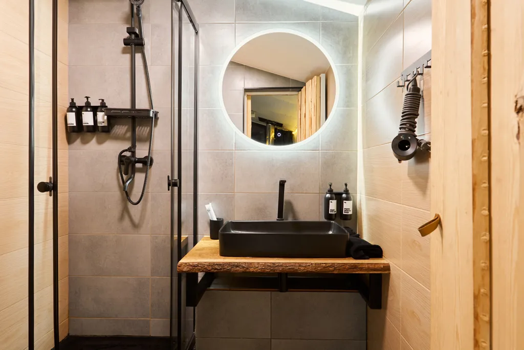 Домик с банным чаном и панорамным видом на лес Комфорт+ для двоих