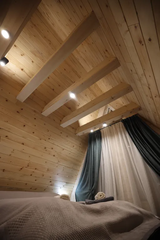 Дом в стиле A-frame с сауной