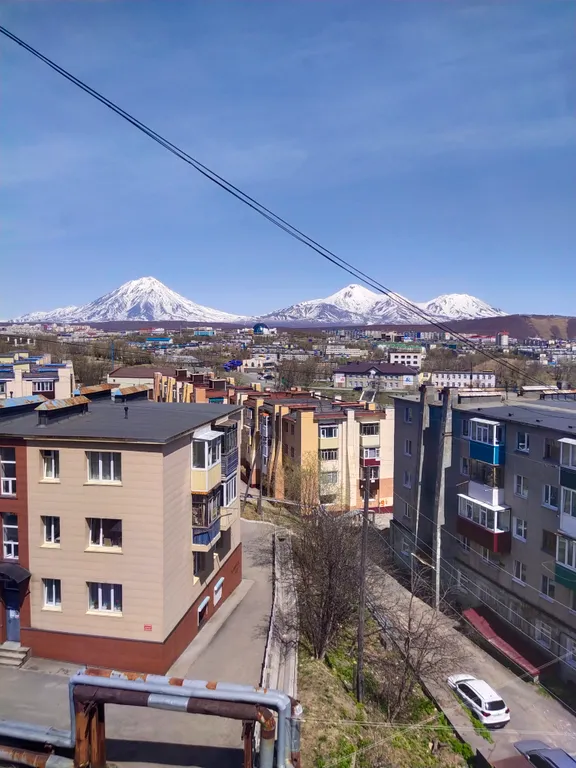 Уютная квартира на красной линии города с видом на вулканы