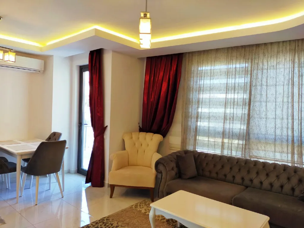 Двухкомнатная квартира в Алании, комплекс с аквапарком