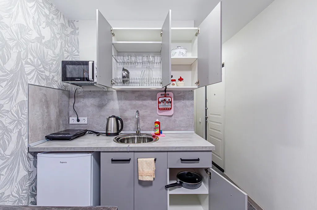 Квартира-студия с ванной в центре города