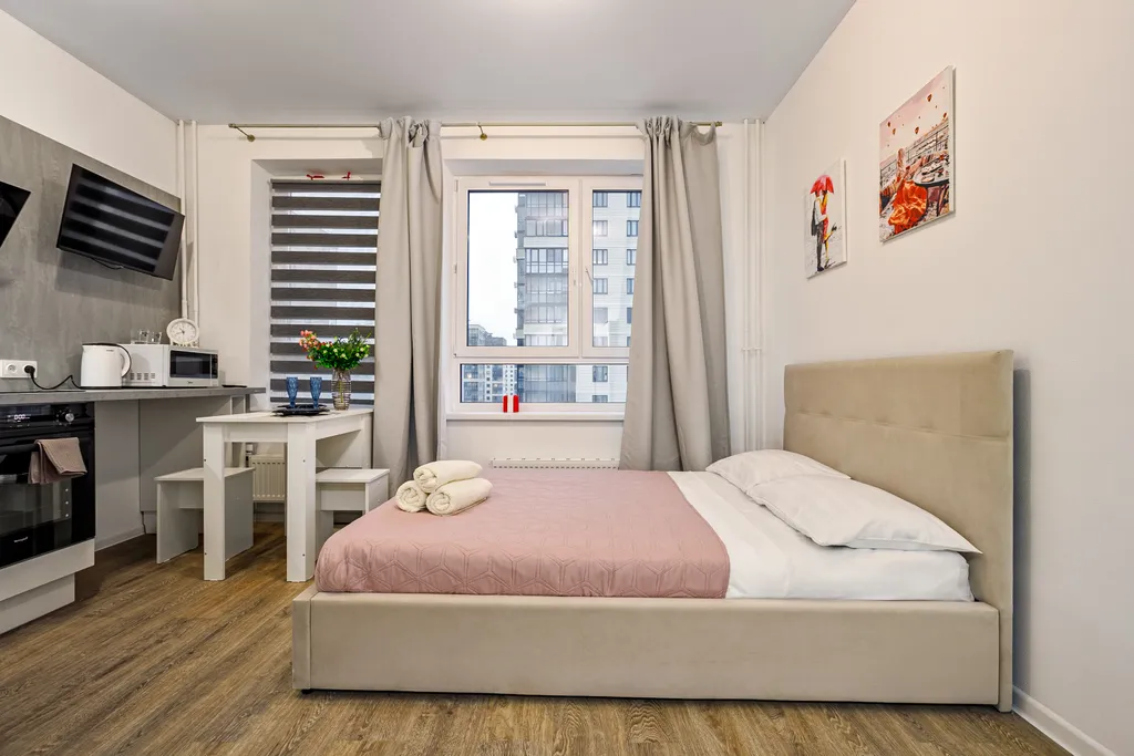 Квартира Студия недалеко от м.  Сходненская и аэропорта Шереметьево — аренда посуточно в Путилково