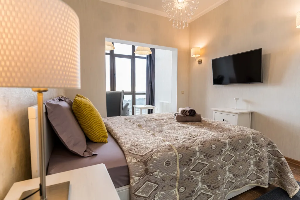 Квартира Квартира Премиальная кваpтиpa c видом на морe и гоpы, жк aльбaтpос — Геленджик