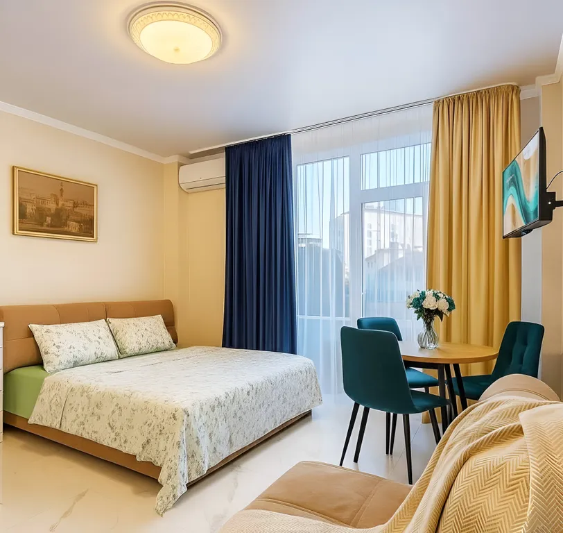 Квартира Студия с балконом и видом на море — аренда посуточно в Сочи