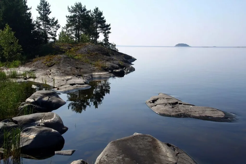 Дом с русской жаркой баней в Карелии