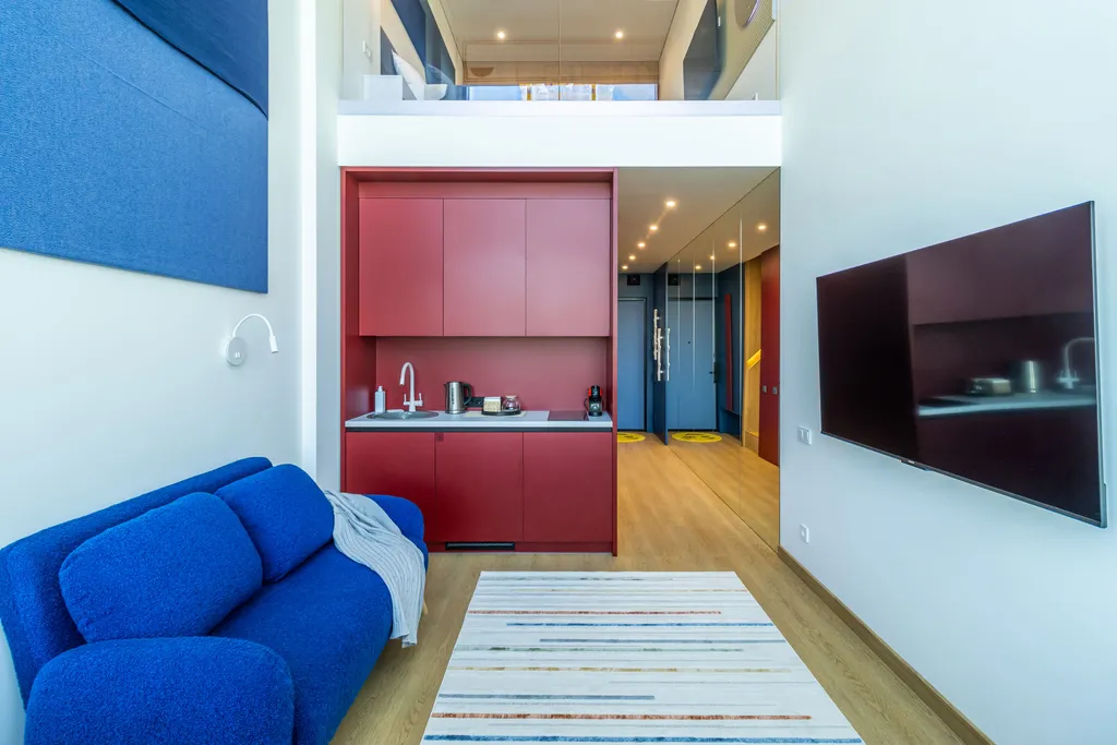 Двухуровневые апартаменты с видом на Волгу