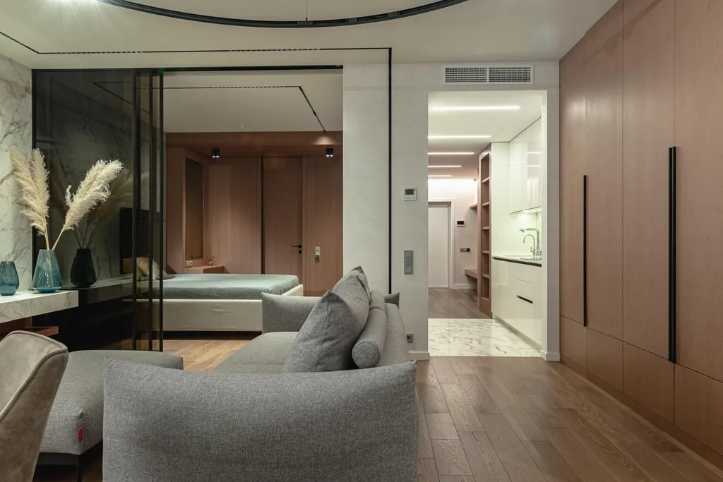 Апартамент с панорамой на море и двумя санузлами в Приморском парке