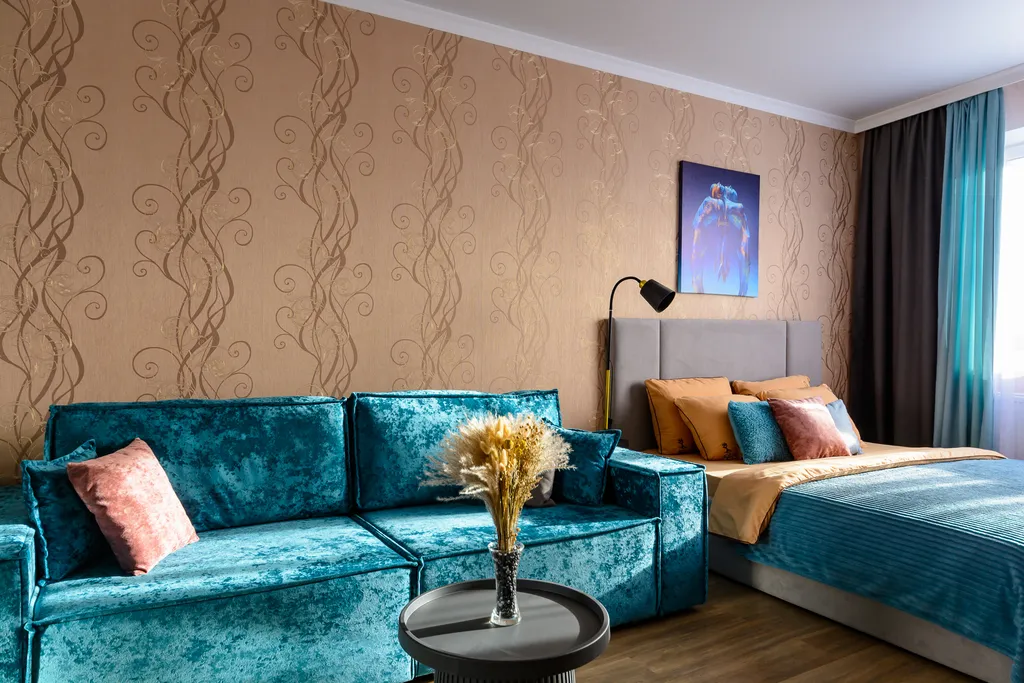 Квартира Апартаменты Бирюзовая нежность с панорамным видом, у парка Галицкого — Краснодар