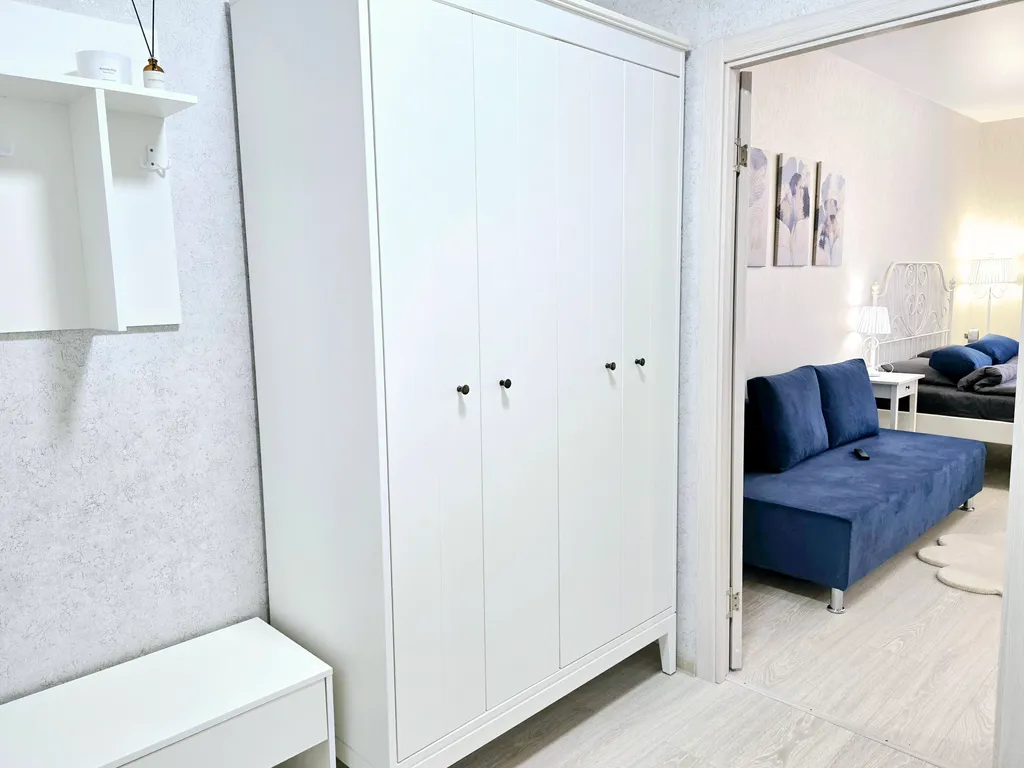 Студия с гардеробной в центре