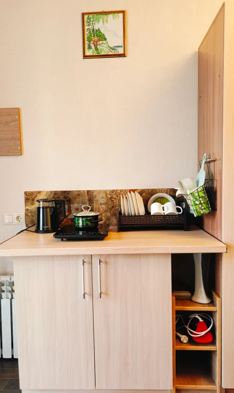 Уютная номер-студия с собственной кухней и всеми удобствами на двоих