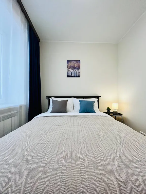 Квартира Уютная евро 3-комнатная квартира в 1 минуте от метро Академическая — Москва