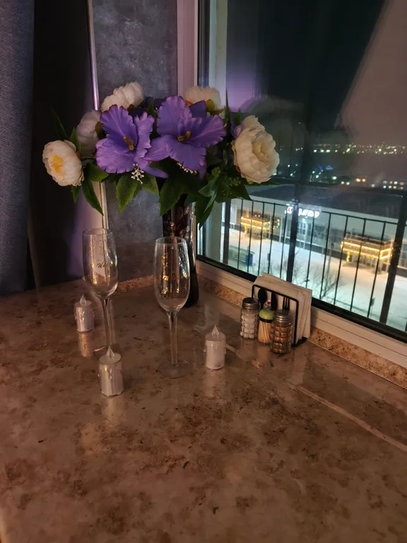 Уютная студия с видами на достопримечательность города