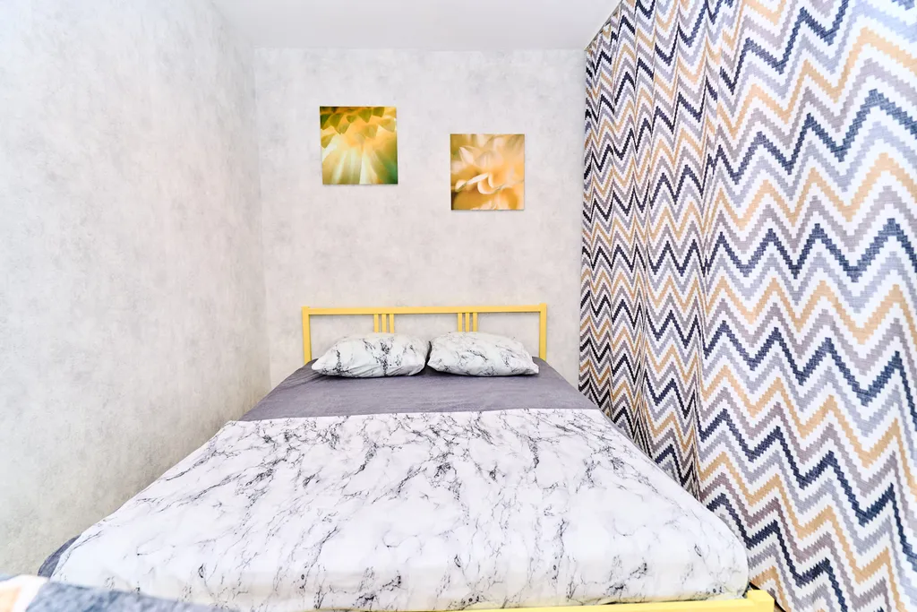 Светлая двухкомнатная квартира с тремя отдельными спальными местами