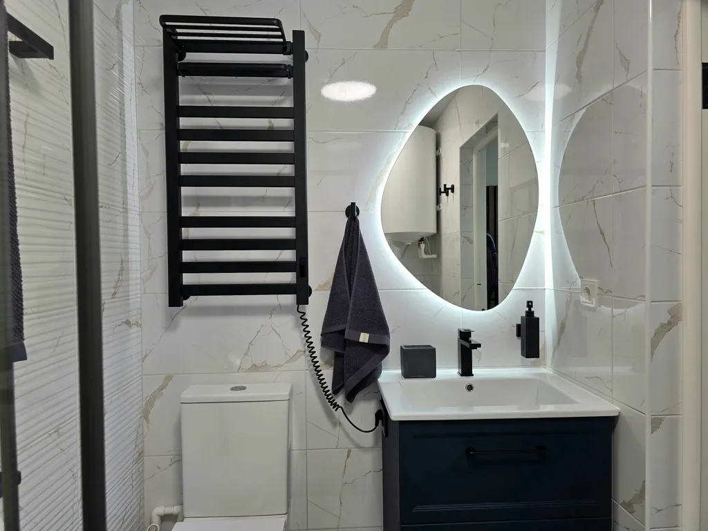 Студия с дизайнерским ремонтом рядом с озером Кара-Кёль