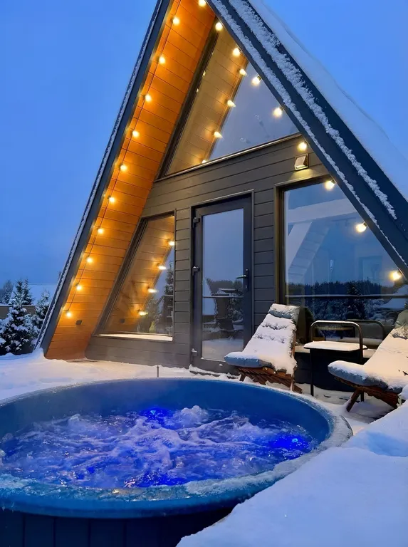 Стильный A-frame дом возле Балтийского побережья