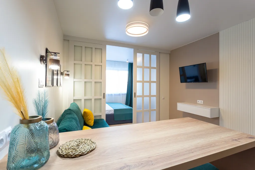 Квартира Квартира Современная и яркая студия Морент в ЖК Фрукты — Сириус