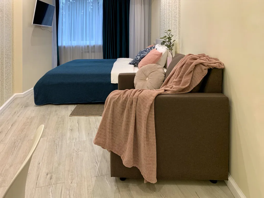 Квартира Апартаменты Grand-Marina Premier с балконом и видом на пальмовую аллею — Сочи