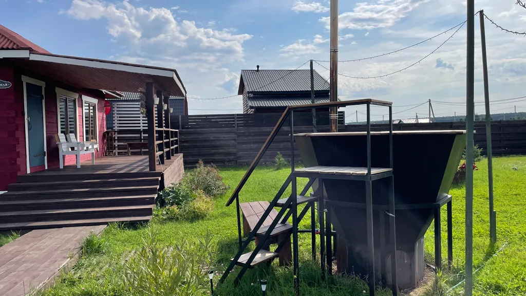Дом 48m2 — чан, русская баня, большая территория