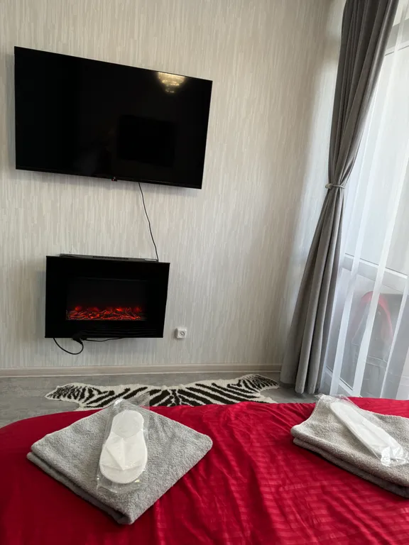 Студия с камином у парка