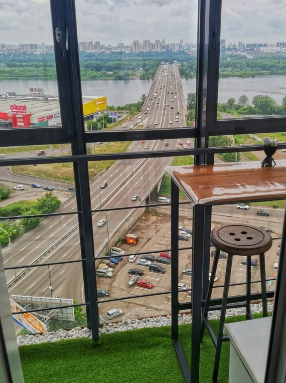 Квартира с шикарным видом на реку Енисей в ЖК Коломенские высотки