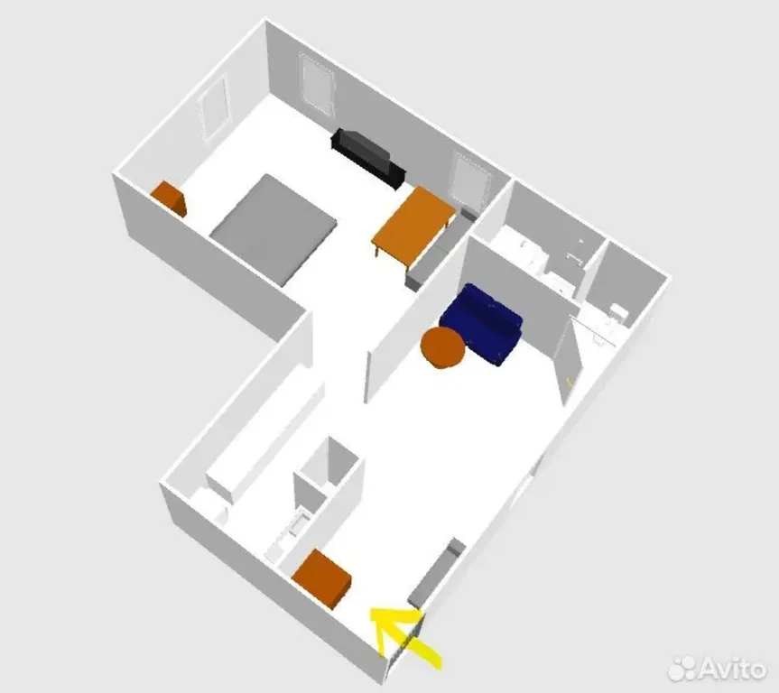 Квартира с фитосауной в частном доме