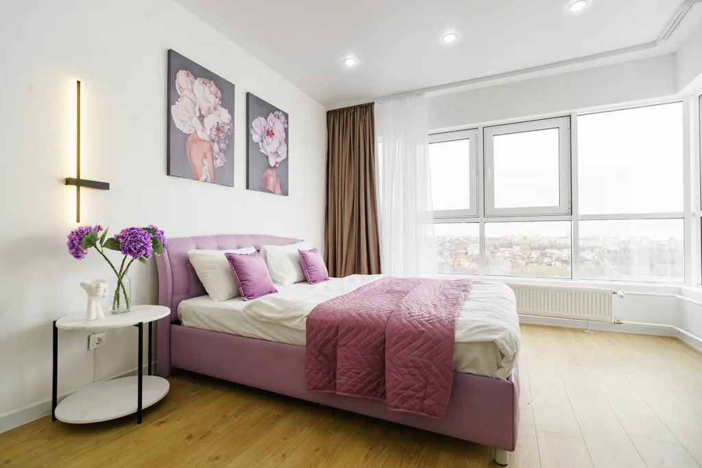 Студия на 24 этаже с панорамным видом на реку в ЖК Аквамарин