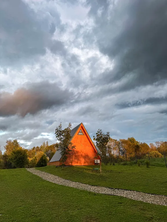 Уютный домик A-frame